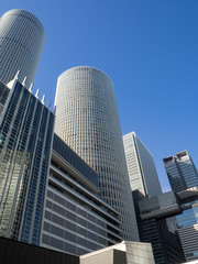 Fototapeta na wymiar Modern skyscrapers and high-rise buildings