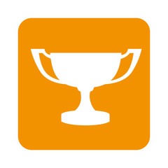 trophy winner isolated icon vector illustration design