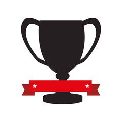 trophy winner isolated icon vector illustration design