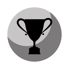 trophy winner isolated icon vector illustration design