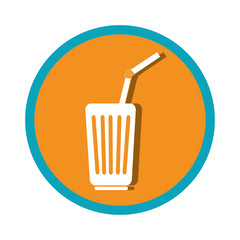 soda glass isolated icon vector illustration design