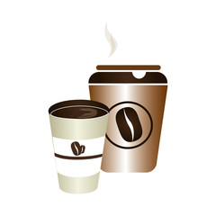 coffee cup drink isolated icon vector illustration design