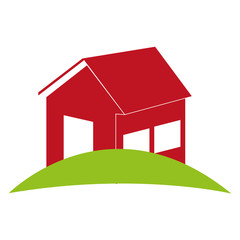real estate house icon vector illustration design