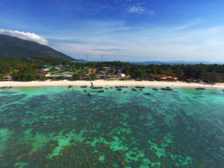 Aerial view on tropical Koh Lipe island