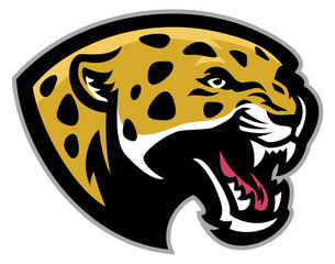 Fototapeta premium Angry Leopard mascot