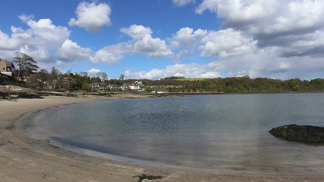 Black Sands beach Aberdour Fife Scotland

