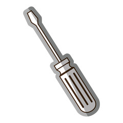 screwdriver tool isolated icon vector illustration design