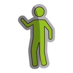 man avatar character isolated icon vector illustration design