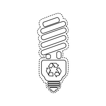 figure bulb energy saver icon, vector illustration design