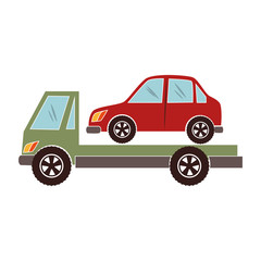 crane service isolated icon vector illustration design