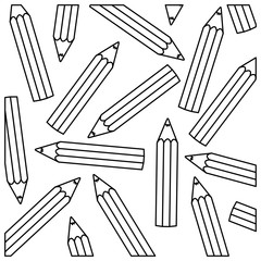 contour pencil color icon stock, vector illustration design image