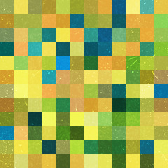 Geometric pattern for business presentations or web template banner flyer. Seamless. Vector illustration. Yellow, orange, green, blue colors