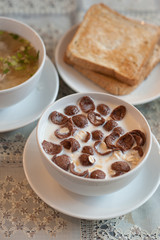 Delicious healthy sweet dessert for breakfast.