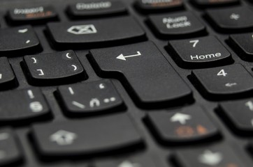 Black computer keyboard