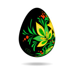 Easter egg painted Khokhloma