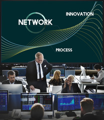 Technology Connect Development Network Process Concept