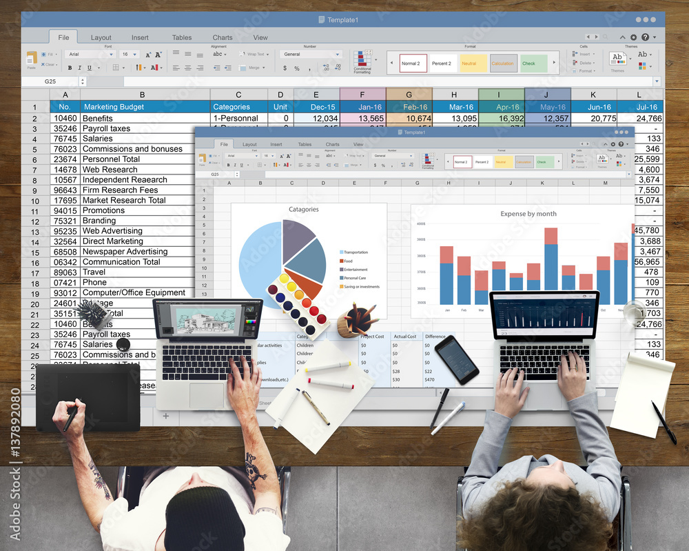Poster analytics brainstorming chart diagram report concept