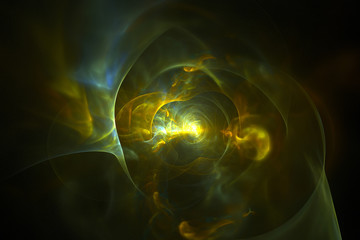 3D rendering abstract fractal light background