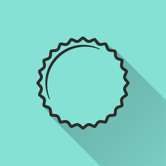 Bottle cap vector icon