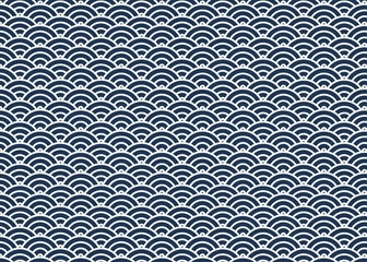 和風テクスチャー　波