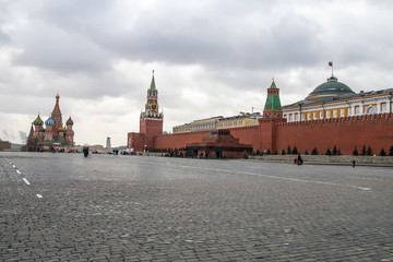 Naklejka premium Red square in Moscow