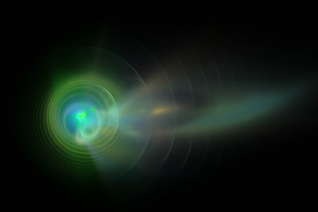 3D rendering abstract fractal light background