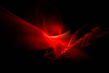 3D rendering abstract fractal light background