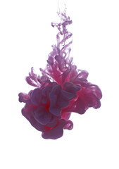 Obraz premium Abstract object of paint splash. Color cloud of ink in water