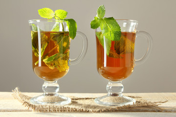 Tea with mint