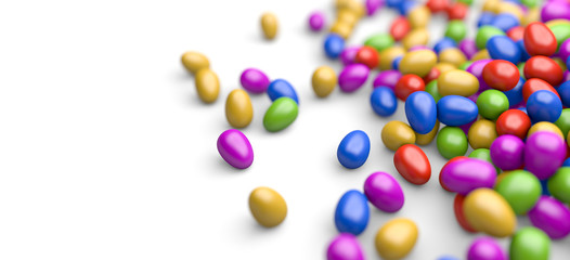 Ostern - Großer Haufen aus Ostereiern