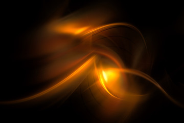 3D rendering abstract fractal light background