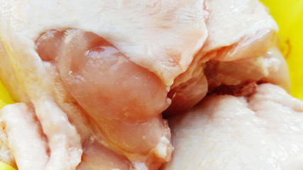 Raw chicken broiler