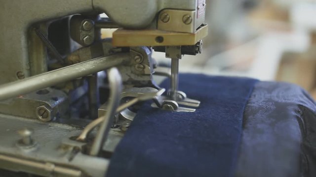old sewing machine close up. macro shot