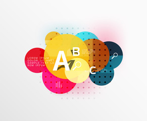 Circle geometric abstract background