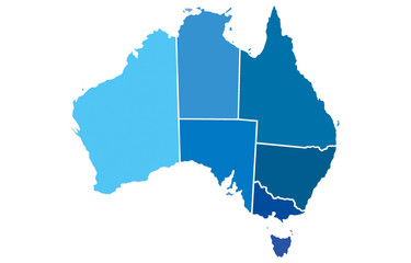 Australia map - obrazy, fototapety, plakaty