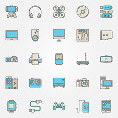 Devices colorful icons