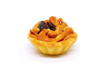 Cashews pie with berries