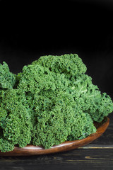 Green winter superfood - Kale green cabbage,