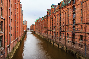 Naklejka premium Hamburg , Speicherstadt