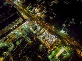 Downtown Transportation Aerial View