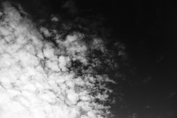 Sky with clouds. tinted