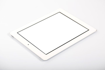 White Tablet Pc Isolated