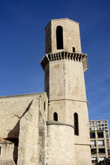 Fototapeta na wymiar Eglise Saint-Laurent vieux port Marseille