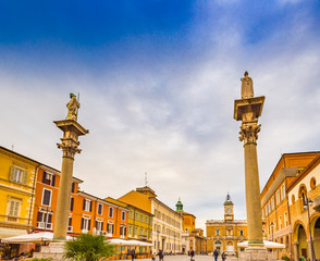 Fototapeta premium main square in Ravenna in Italy