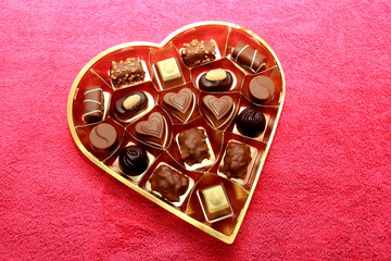 Various luxurious chocolates