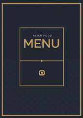 Asian food menu cover
