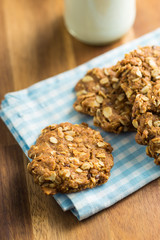 Homemade oatmeal cookies.