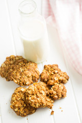 Homemade oatmeal cookies.