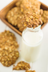Homemade oatmeal cookies.