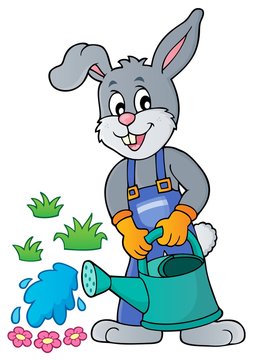 Rabbit gardener theme image 3
